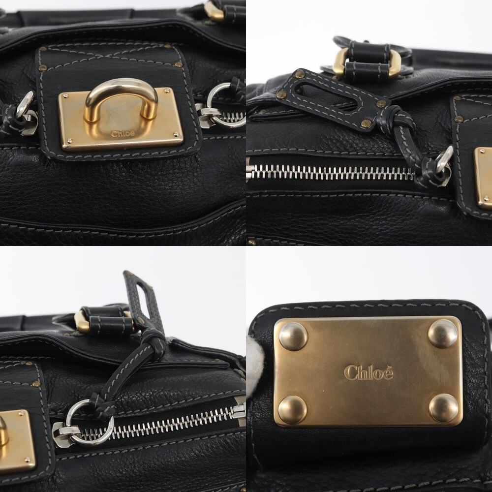 Chloe Leather Paddington Handbag Black - Picture 9 of 14
